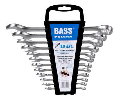 Zestaw kluczy płasko oczkowych 12szt 6-22mm firmy Bass Polska