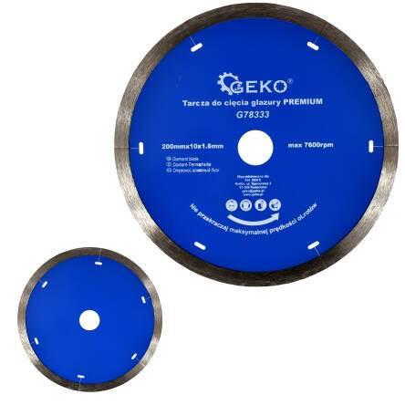 Tarcza diamentowa do glazury terakoty gresu 200mm firmy Geko