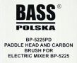 Mieszadło do miksera betonu kleju bass metalowe firmy BASS POLSKA BP-5225PD 5225PD