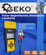 Tester diagnostyczny akumulatora z drukarką BA1000 tester akumulatorów AGM GEL 12V firmy Geko