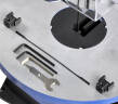 Wyrzynarka włosowa modelarska ze szlifierką mini drill komplet zestaw akcesoriów 64szt i lampką firmy BASS POLSKA